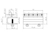 Acrylic 5-way Dosing Tube Holder