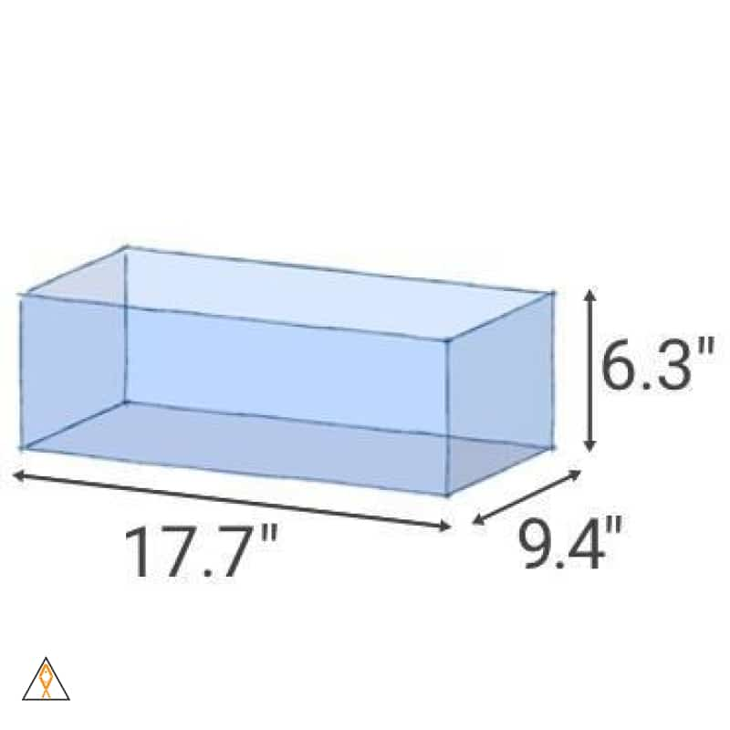 Rimless, Low-Iron Glass Aquarium 45-F (4 GAL) ADA Rimless Low-Iron Cube Garden Aquarium - Aqua Design Amano