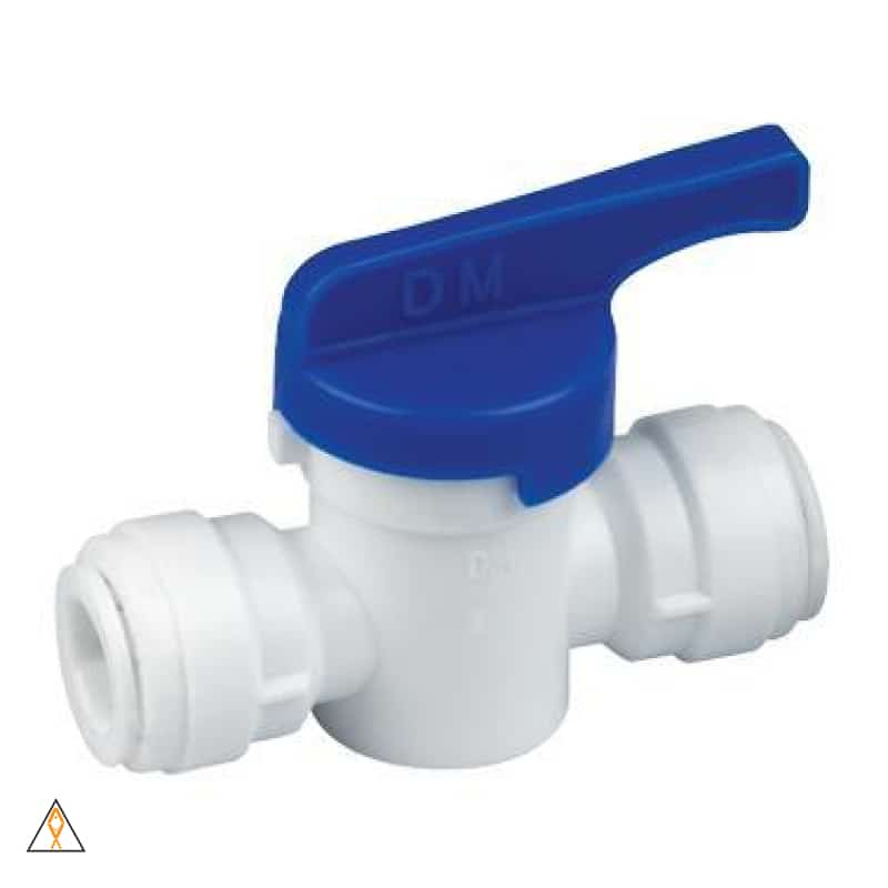 Push-Fit Plastic Valve 1/4" Push-Fit Plastic Valve - ALA