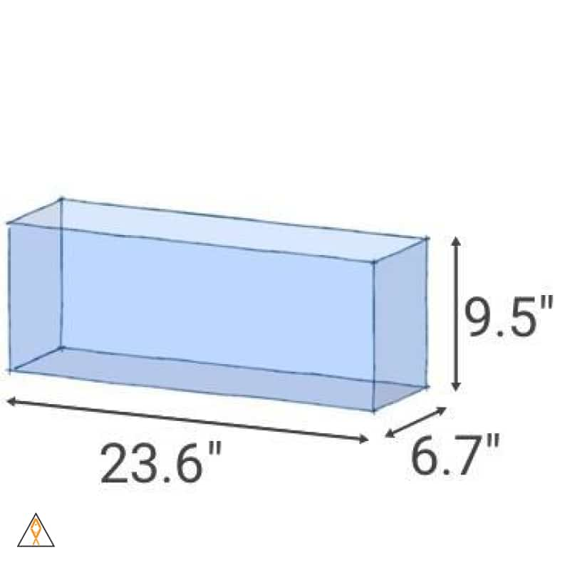 HCA-6G (6.5 GAL) Rimless Low Iron Aquarium - AquaTop