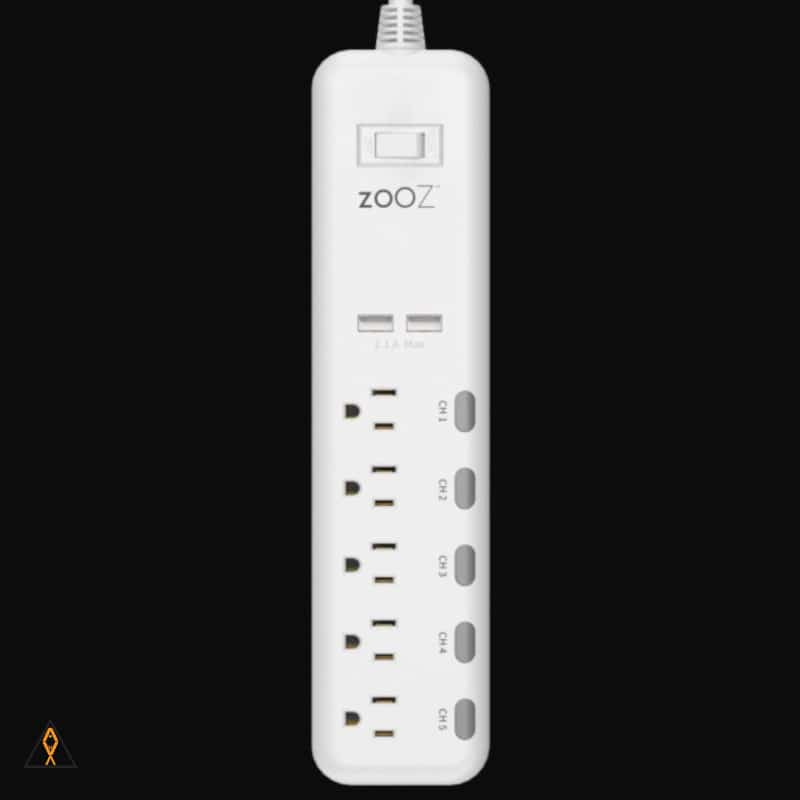 Uncategorized Smart 5 Channel Power Strip  w/ 2 USB Slots - ZOOZ